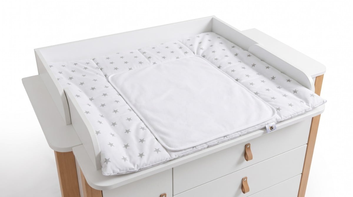 YappyNord White II verschoonmatras 72 × 80 cm, wit