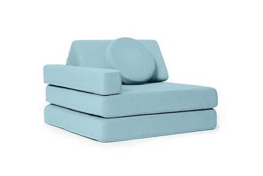 Shappy Armchair Original 80 cm in Sky Blue — vooraanzicht