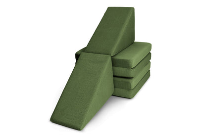 Shappy Slide Original 80 cm in Bottle Green — twee glijbanen naast elkaar