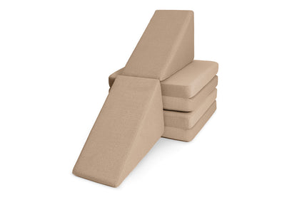 Shappy Slide Original 80 cm in Camel — twee glijbanen naast elkaar