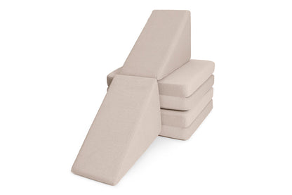Shappy Slide Original 80 cm in Soft Beige — twee glijbanen naast elkaar
