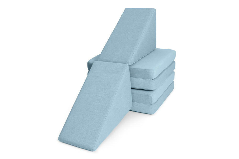 Shappy Slide Original 80 cm in Sky Blue — twee glijbanen naast elkaar