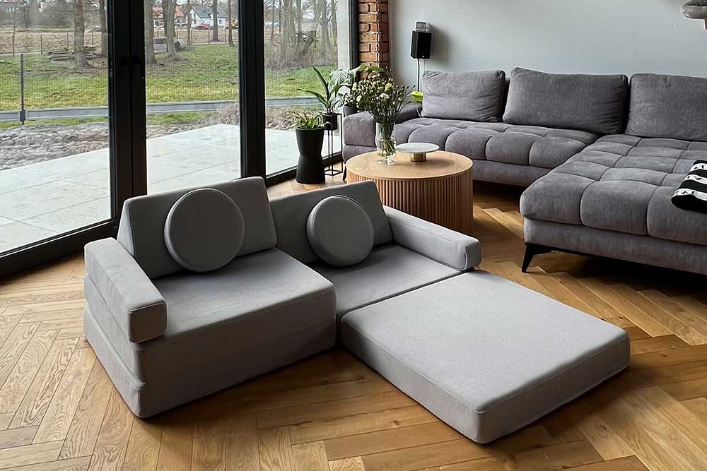 modulaire speelbank voor bouwen en ontspannen