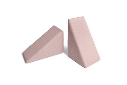 Shappy Slide Original 80 cm in Soft Pink — tegen de speelbank geplaatst